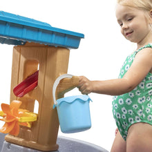 Load image into Gallery viewer, Rain Shower Splash Table d'eau avec 13 Accessoires - Bleu &amp; Vert | Table Jeux d'eau | Table d’activité pour Le Jardin,Table Activité Eau | Table d'eau Extérieur