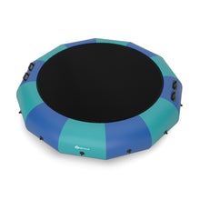 Load image into Gallery viewer, Trampoline Aquatique Gonflable Dia.457cm Capacit de 150kg avec Kit de Rparation Echelle et Gonfleur Electrique 500w Bleu -