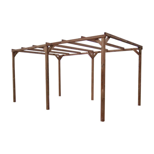 Pergola per Auto in Legno Termotrattato 3 x 5 m -