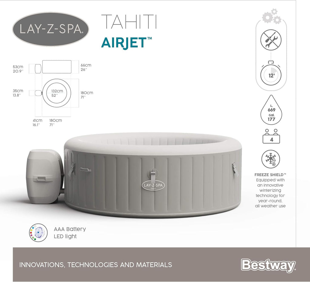 Spa gonflable rond Lay-Z-Spa® Miami Airjet2 - 4 personnes