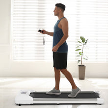 Load image into Gallery viewer, Tapis de Course Mince Tapis de Jogging avec Capacit de 120 Kg Tlcommande et cran Led Inclinable  Roulettes Tapis de Course  Glisser Gris/Noir/Rose -