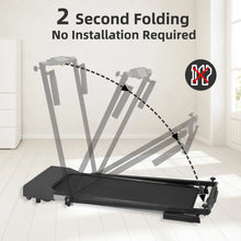 Load image into Gallery viewer, Ambifirner Portable Folding Treadmill, 3.0 HP Foldable Compact Treadmill for Home Office with 300 lb Capacity for Walking &amp; Running