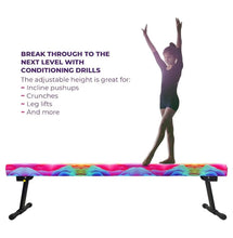 Load image into Gallery viewer, 8FT Adjustable&amp;Foldable Gymnastics Balance Beam, Home Gym Equipment, Easy Assembling and Storage, No Tool Require, for Kids Children Girls Training