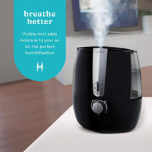 Load image into Gallery viewer, Homedics Totalcomfort Plus Ultrasonic Air Humidifier, 5.3 L Water Tank with Warm and Cool Mist for Home, Office, Nursery, Dorm, Night - Light with Auto Shutoff