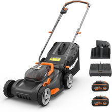 Load image into Gallery viewer, Pack Pro+ Tondeuse à Gazon 40V 460m² + Coupe-Bordures 20V + 2 Batteries 4Ah et 1 Batterie 2Ah + Chargeur Double et Chargeur Simple (Idéal pour l'Entretien du Jardin)