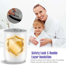 Load image into Gallery viewer, 21L Large Towel Warmer Bucket for Bathroom, Hot Towel Heater with Flip-top Lid, Child Safety Lock &amp; Auto Shut Off, Blanket Warmer for Bathrobes