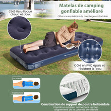 Load image into Gallery viewer, Tente de Camping avec Lit pour 1 Personne Lit de Camping Pliant 5 en 1 avec Matelas Pneumatique Oreiller Sac de Couchage Tente Surleve tanche -