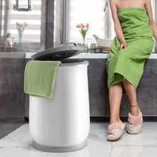 Load image into Gallery viewer, 21L Large Towel Warmer Bucket for Bathroom, Hot Towel Heater with Flip-top Lid, Child Safety Lock &amp; Auto Shut Off, Blanket Warmer for Bathrobes