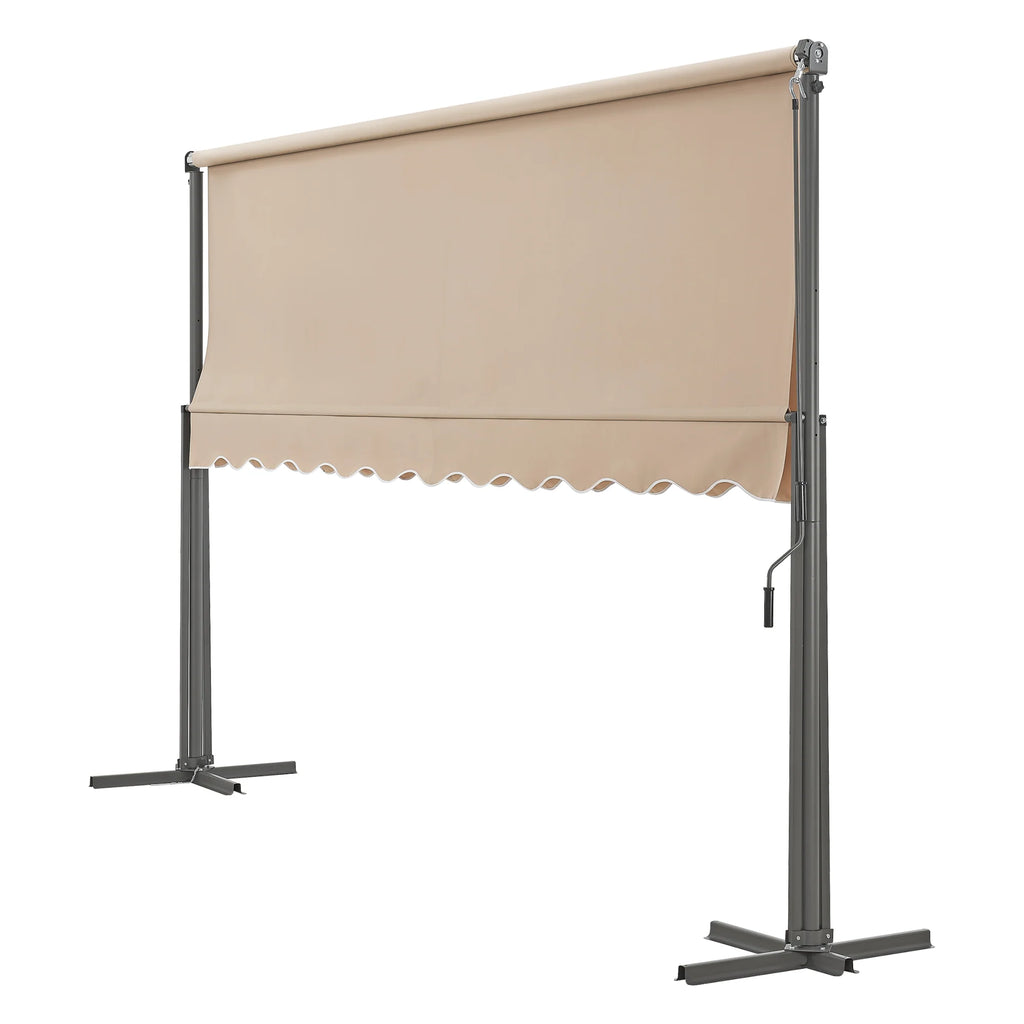 Store banne autoportant à double pente 400 x 300 x 260 cm sable 03_0008295 -