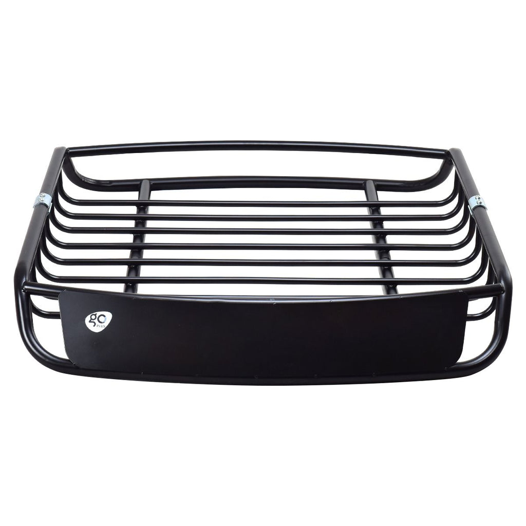 Porte-bagages en Mtal Barre de Support pour Vhicule Haute Rsistance en Acier Antirouille 120x98x16,5cm,Noir -
