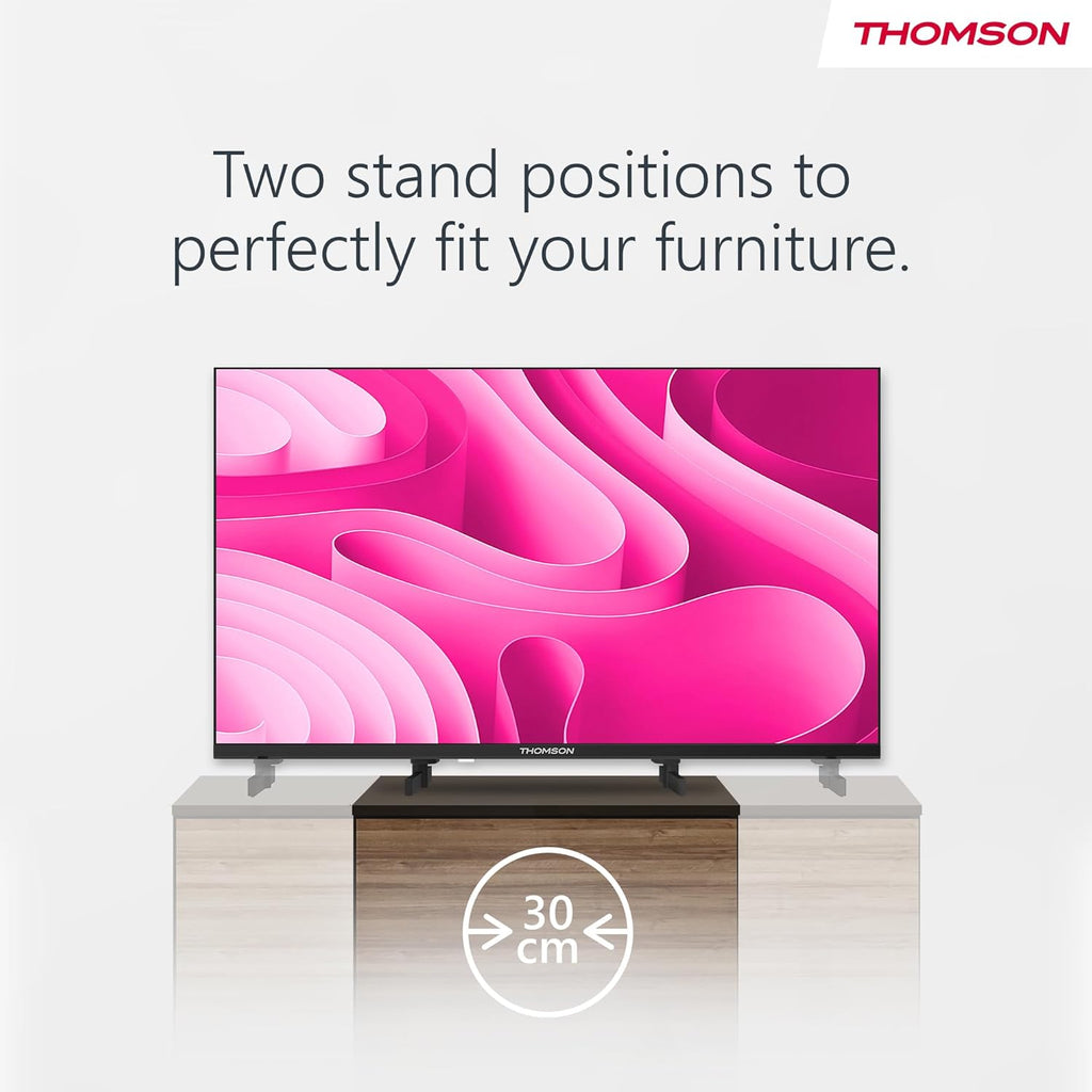 THOMSON 24 Pouces (60 cm) LED HD Easy TV - Non Smart - Hotel Mode USB HDMI Triple-Tuner (Câble/Satellite/Antenne) AV in CI+ A+ Panneau - 24HD2S13