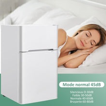 Load image into Gallery viewer, Réfrigérateur Compact Mini-réfrigérateur 90 L Congélateur Séparé avec Design à 2 Portes Fonctionnement Silencieux Blanc/Gris/Noir -