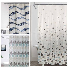 Load image into Gallery viewer, Sunhe Christmas Snowman Shower Curtain Red Black Buffalo Plaid Cute Snowman Gray Pine Twig Xmas Ball Snowflake Funny Merry Christma