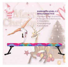 Load image into Gallery viewer, 8FT Adjustable&amp;Foldable Gymnastics Balance Beam, Home Gym Equipment, Easy Assembling and Storage, No Tool Require, for Kids Children Girls Training