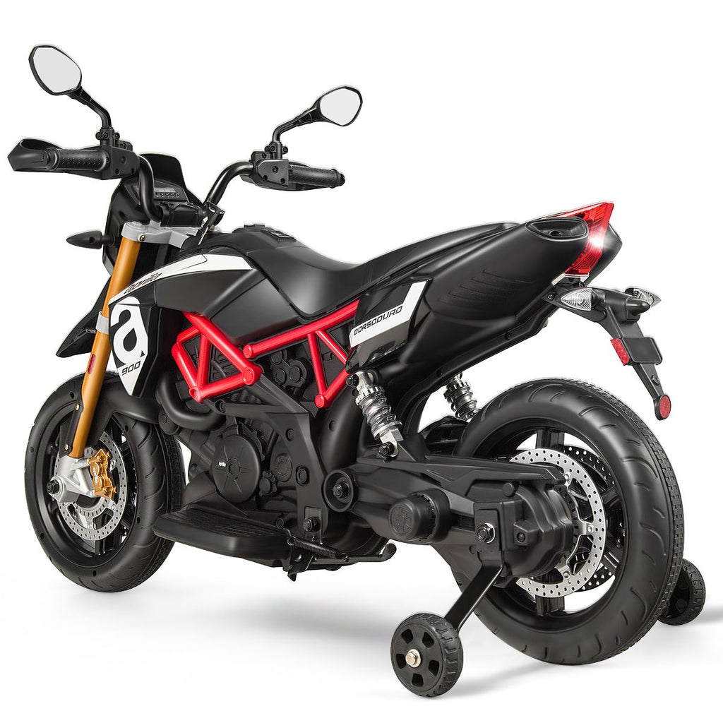 Moto Electrique pour Enfants 12V avec Lumières LED Musique MP3 Roues Antidérapantes pour Garçons et Filles 37 95 mois -
