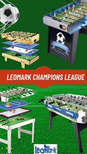 Load image into Gallery viewer, Leomark Table de Babyfoot 4 in 1 Multifonctionnel Jeu de Football,Bilard, Tenis, Hockey Baby-Foot, Baby Foot Table En Bois Jeu de Football Petite Taille Universel