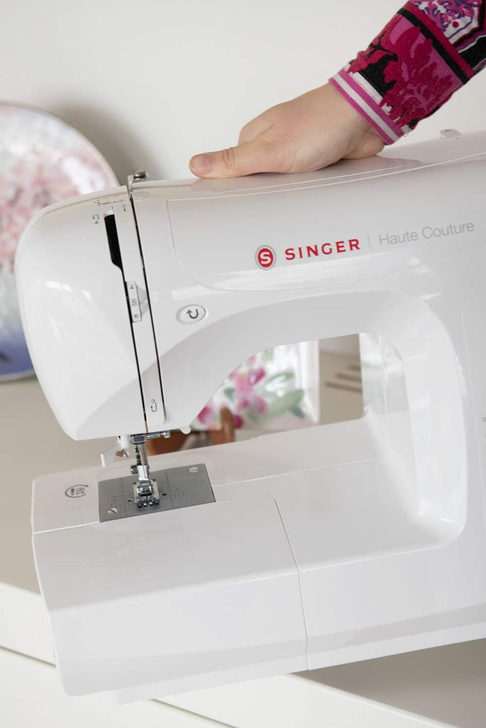 Haute Couture F527C Machine à coudre électronique Professionnelle,80 points,utilitaires,élastiques,décoratifs,Facile pour Débutants Electrique Portable,Maison