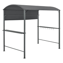 Load image into Gallery viewer, Tonnelle pavillon de barbecue 215 x 220 x 140 cm anthracite gris fonc 03_0008739 -