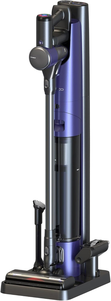 Tineco Pure One Station Pet Aspirateur Balai sans Fil avec Auto-Nettoyage, Brosse ZeroTangle pour Les Poils d’Animaux, Nettoyage des sols durs, Tapis, Carrelage, Toilettage des Animaux, Léger