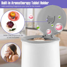Load image into Gallery viewer, 21L Large Towel Warmer Bucket for Bathroom, Hot Towel Heater with Flip-top Lid, Child Safety Lock &amp; Auto Shut Off, Blanket Warmer for Bathrobes