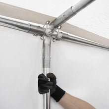 Load image into Gallery viewer, TOOLPORT Tente de Stockage 4x6 m abri bâche PVC 700 N imperméable Vert foncé