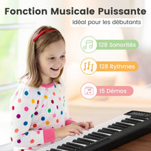 Load image into Gallery viewer, Piano Numrique Pliable  88 Touches avec Fonction Bluetooth MIDI Clavier lectronique Portable avec Pdale de Sustain Sac de Transport -