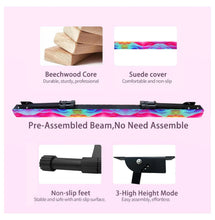 Load image into Gallery viewer, 8FT Adjustable&amp;Foldable Gymnastics Balance Beam, Home Gym Equipment, Easy Assembling and Storage, No Tool Require, for Kids Children Girls Training
