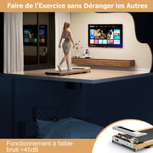 Load image into Gallery viewer, Tapis de Course Électrique 1,3-6KM/H Moteur 2,25HP à Roulettes Charge 120 kg avec Télécommande Écran LED 15 Programmes Gris -