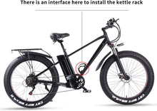 Load image into Gallery viewer, ride66 Vélo électrique VTT pour Homme Adulte,26 Pouces 21Ah Batterie au Lithium Shimano 7 Vitesses,Vélo Homme Fat Bike Noir XL -