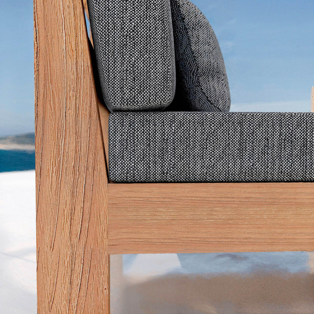 Salon de jardin en bois d'acacia 8 places 5 pcs Borneo Gris anthracite - Action-sport36 -
