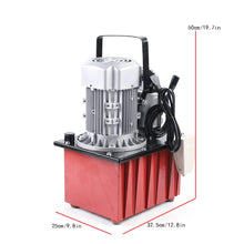Load image into Gallery viewer, Pompe hydraulique électrique 750 W avec valve manuelle (rouge)