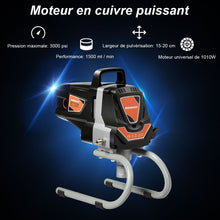 Load image into Gallery viewer, Systeme de Pulverisation de Peinture  Haute Pression 3000PSI Fonctionnement en Courant fort 1,5 L/min -