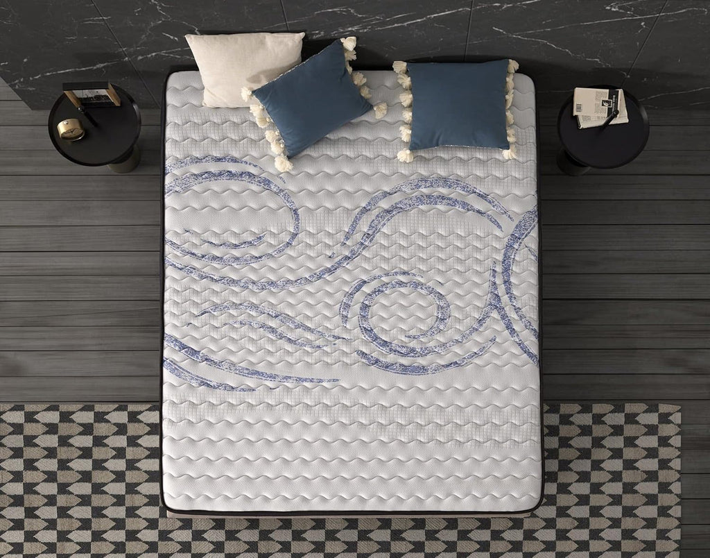 NATURALEX - Matelas PerfectSleep 160x200 cm - 30 cm - Soutien Mousse à mémoire de Forme - Accueil Blue Latex - Confort Ferme - Respirant - 7 Zones - Réversible - Haute Densité - Fabriqué en Europe