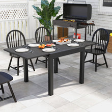 Load image into Gallery viewer, Table de Jardin Extensible en Aluminium Ajustable de 80 à 160 CM Table à Manger Rectangulaire pour 4-6 Personnes Gris/Naturel -