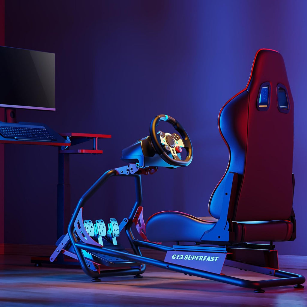 OPLITE GT3 Superfast V2 est un cockpit de simulation de conduite de type GT/Rallye,idal pour une introduction au SIMRACING
