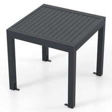 Load image into Gallery viewer, Table de Jardin Extensible en Aluminium Ajustable de 80 à 160 CM Table à Manger Extérieure Plateau à Lattes pour 4-6 Personnes Gris Foncé -