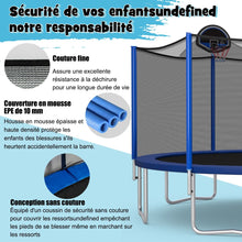 Load image into Gallery viewer, Trampoline d'Extérieur Ø366 cm Trampoline avec Panier de Basket Filet de Protection Trampoline pour Enfants et Adultes -