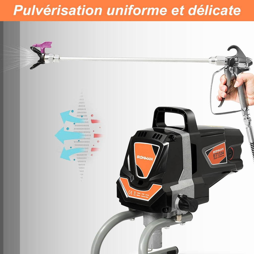 Systeme de Pulverisation de Peinture à Haute Pression 3000PSI Fonctionnement en Courant fort 1,5 L/min -