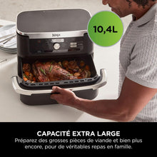 Load image into Gallery viewer, NINJA Foodi FlexDrawer Air Fryer, Dual Zone Avec Séparateur Amovible, Grand Tiroir de 10.4 L, 7-en-1, Double Zone, Sans Huile, Pièces Antiadhésives Compatibles Au Lave-Vaisselle, Noir AF500EU