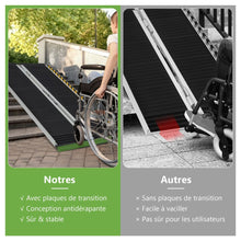 Load image into Gallery viewer, Rampe D檃ccs en Aluminium avec Plaque de Transition pour Maison 122L -