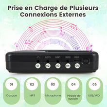 Load image into Gallery viewer, Piano Numérique Pliable à 88 Touches avec Fonction Bluetooth MIDI Clavier Électronique Portable avec Pédale de Sustain Sac de Transport -
