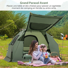 Load image into Gallery viewer, Tente de Camping avec Lit pour 1 Personne Lit de Camping Pliant 5 en 1 avec Matelas Pneumatique Oreiller Sac de Couchage Tente Surélevée Étanche -