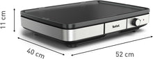 Load image into Gallery viewer, Tefal Plancha Electrique Maxi Plancha XXL 10/12 Personnes Plancha Intérieur Et Extérieur Inox CB690D12