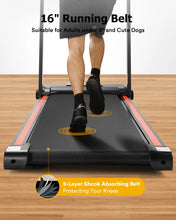 Load image into Gallery viewer, UREVO Folding Treadmill, 2.25HP Portable Mini Treadmills for Home Office, Compact Threadmill with 12 HIIT Modes, LCD Display, 265 lb Capacity