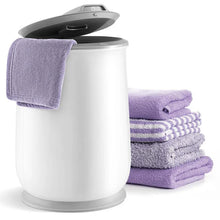 Load image into Gallery viewer, 21L Large Towel Warmer Bucket for Bathroom, Hot Towel Heater with Flip-top Lid, Child Safety Lock &amp; Auto Shut Off, Blanket Warmer for Bathrobes