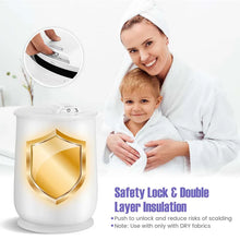 Load image into Gallery viewer, 21L Large Towel Warmer Bucket for Bathroom, Hot Towel Heater with Flip-top Lid, Child Safety Lock &amp; Auto Shut Off, Blanket Warmer for Bathrobes