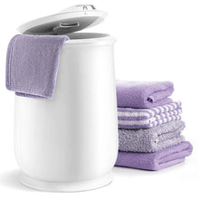 Load image into Gallery viewer, 21L Large Towel Warmer Bucket for Bathroom, Hot Towel Heater with Flip-top Lid, Child Safety Lock &amp; Auto Shut Off, Blanket Warmer for Bathrobes