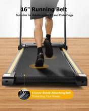 Load image into Gallery viewer, UREVO Folding Treadmill, 2.25HP Portable Mini Treadmills for Home Office, Compact Threadmill with 12 HIIT Modes, LCD Display, 265 lb Capacity