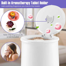 Load image into Gallery viewer, 21L Large Towel Warmer Bucket for Bathroom, Hot Towel Heater with Flip-top Lid, Child Safety Lock &amp; Auto Shut Off, Blanket Warmer for Bathrobes